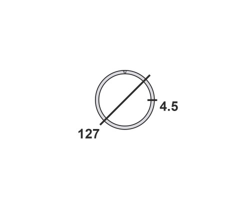 Труба круглая стальная 127х4,5 мм  Ст.3 10-12м