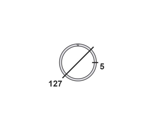 Труба круглая стальная 127х5 мм  Ст.3 12 м