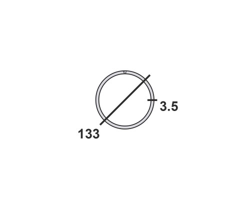 Труба круглая стальная 133х3,5 мм  Ст.3 12 м