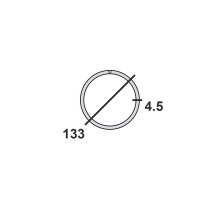 Труба круглая стальная 133х4,5 мм  Ст.3 11,4 м