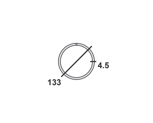 Труба круглая стальная 133х4,5 мм  Ст.3 11,4 м