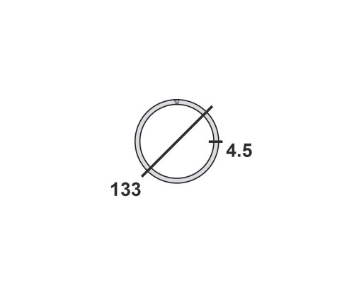 Труба круглая стальная 133х4,5 мм Ст.3 12 м