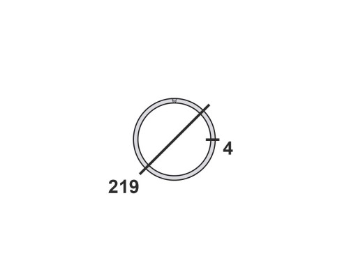 Труба круглая стальная 219х4 мм Ст.3 10-12 м