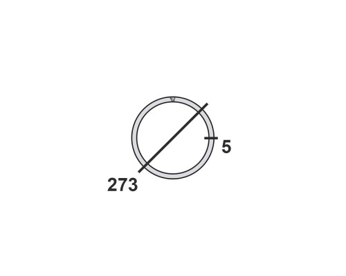 Труба круглая стальная 273х5 мм Ст.3 11,8 м