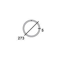Труба круглая стальная 273х5 мм  Ст.3 8,5-11,7 м