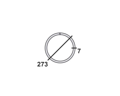 Труба круглая стальная 273х7 мм  Ст.3 11,8 м