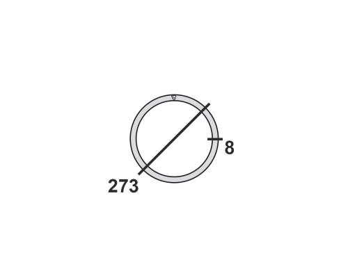 Труба круглая стальная 273х8 мм  Ст.3 10-11,5 м