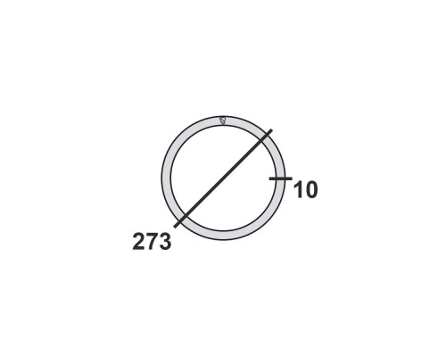 Труба круглая стальная 273х10 мм Ст.3 10-11,8 м