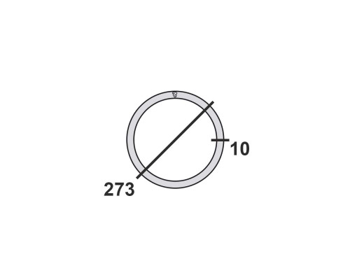 Труба круглая стальная 273х10 мм  Ст.3 10-11,7 м