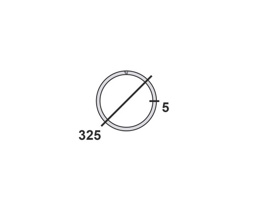 Труба круглая стальная 325х5 мм Ст.3 11-11,8 м