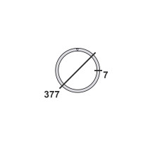 Труба круглая стальная 377х7 мм  Ст.3 10-11,7 м