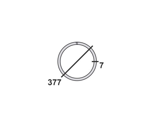 Труба круглая стальная 377х7 мм  Ст.3 11-11,9 м