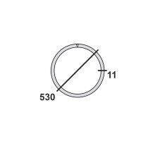Труба круглая стальная 530х11 мм  Ст.3 10-11,7 м