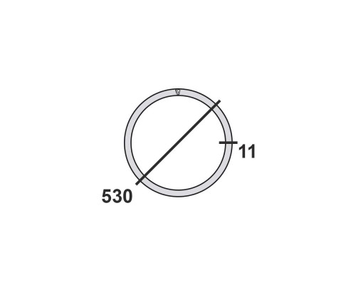 Труба круглая стальная 530х11 мм  Ст.3 10-11,7 м