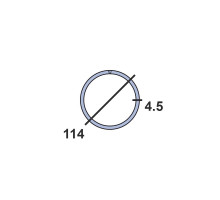 Труба круглая стальная 114х4,5 мм  09г2с 10-12 м