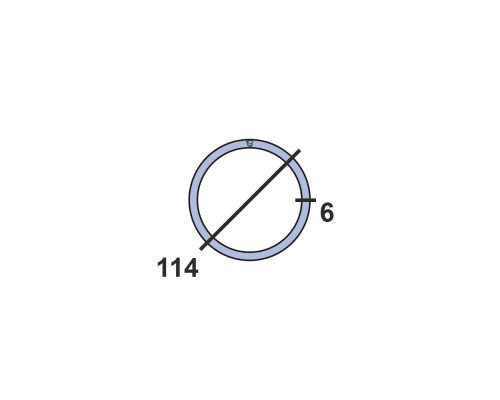 Труба круглая стальная 114х6 мм  09г2с-15 10-12 м