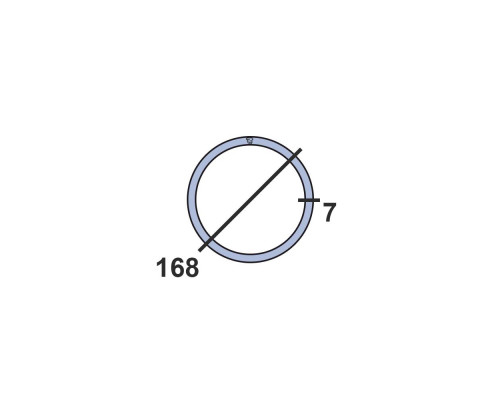 Труба круглая стальная 168х7 мм 09г2с 10-12 м