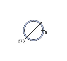 Труба круглая стальная 273х9 мм  09г2с 10-12 м