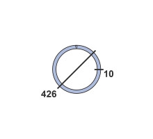 Труба круглая стальная 426х10 мм  09г2с 10-12 м