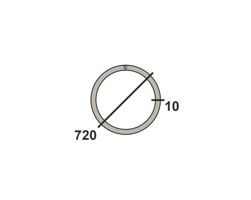 Труба круглая стальная 720х10 мм  17Г1С-У 10-12 м