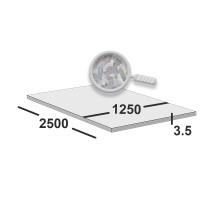 Лист оцинкованный 3,5 мм 1250х2500