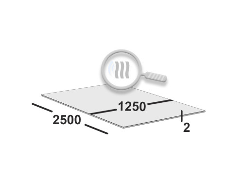 Лист горячекатаный 2 мм 1250х2500 10хснд