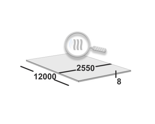 Лист горячекатаный 8 мм 2550х12000 ст20