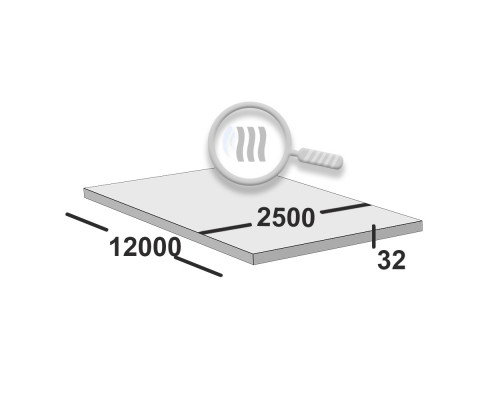 Лист горячекатаный 32 мм 2500х12000 10хснд