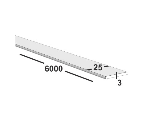 Полоса металлическая 25х3