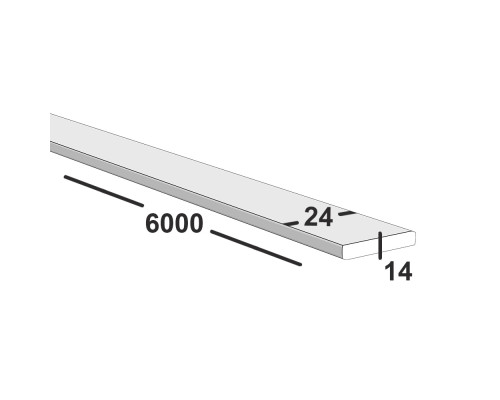 Полоса металлическая 24х14