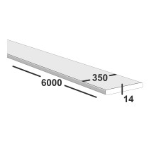 Полоса металлическая 350х14