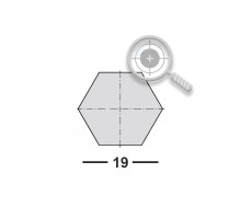 Шестигранник калиброванный 19 40х