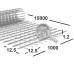 Сетка сварная 12,5х12,5х1,2 мм оцинкованная, рулон 1х15 м