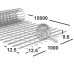 Сетка сварная 12,5х12,5х0,6 мм оцинкованная, рулон 1х15 м