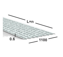 Профнастил оцинкованный С20 0.6 мм