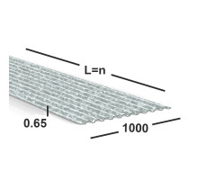 Профнастил оцинкованный С21 0.65 мм