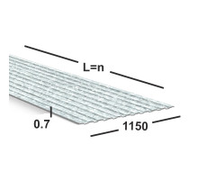 Профнастил оцинкованный С8 0.7 мм