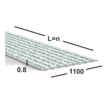 Профнастил оцинкованный С20 0.8 мм