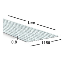 Профнастил оцинкованный С8 0.8 мм