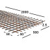 Сетка сварная 50х50х2,5мм  из проволоки Вр-1, карта 2х0,5м