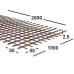 Сетка сварная 50х50х2,5мм  из проволоки Вр-1, карта 2х1м