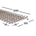 Сетка сварная 50х50х4мм  из проволоки Вр-1, карта 2х0,38м