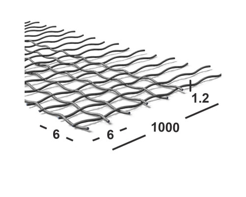 Сетка тканая штукатурная 6х6х1,2