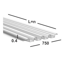 Профнастил Н75 0,4 мм  Ral 9003 (белый)