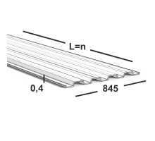 Профнастил Н60 0,4 мм  Ral 9003 (белый)