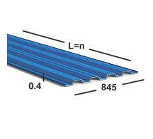 Профнастил Н60 0,4 мм  Ral 5005 (синий)