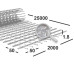 Сетка сварная 50х50х1,8 мм оцинкованная, рулон 2х25 м