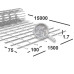 Сетка сварная 100х75х1,7 мм оцинкованная, рулон 1,5х15 м