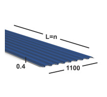 Профнастил С20 0,4 мм Ral 5005 (синий) 20 мм