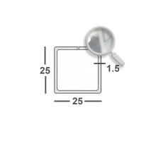 Труба нержавеющая 25х1,5 мм  aisi 201 (12х15г9нд) электросварная имп зеркало